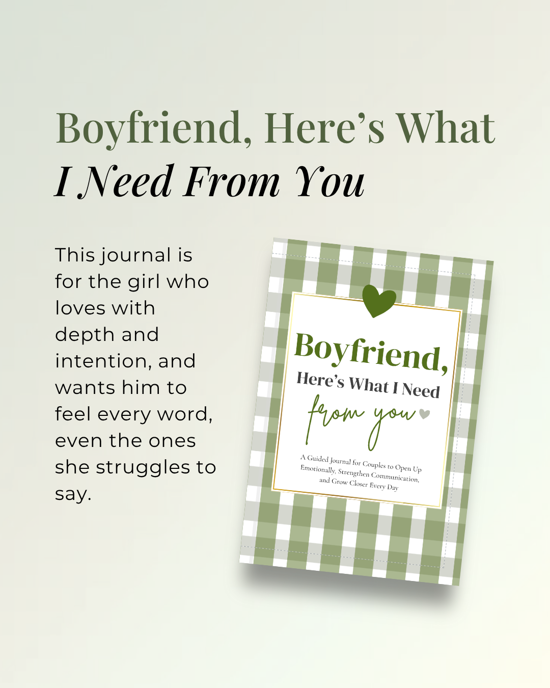Boyfriend, Here’s What I Need From You