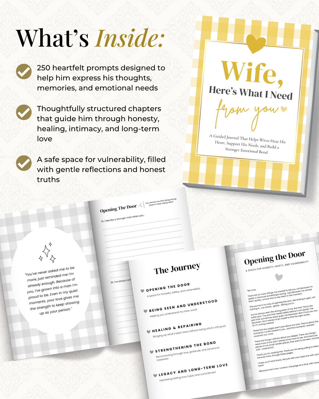 Wife, Here’s What I Need From You